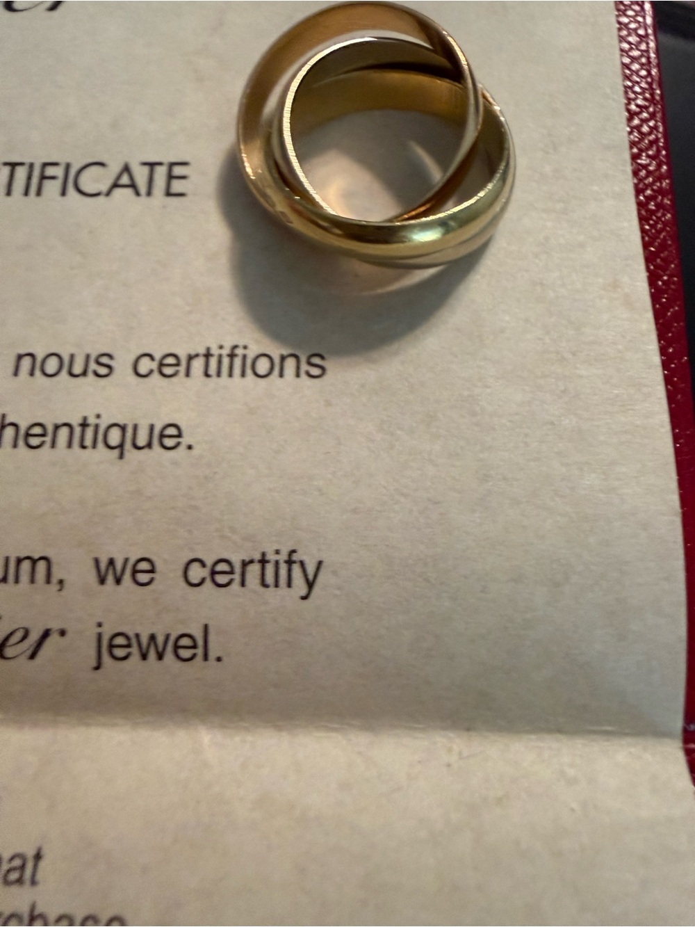 Cartier vintage Le Must de Cartier trinity ring. Size 4. - Picture 5 of 13